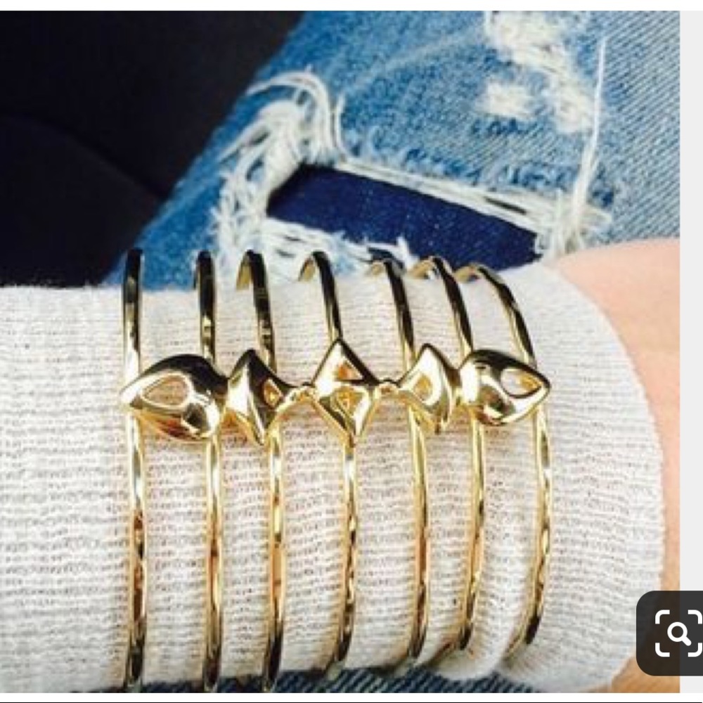 Stella and Dot Becker Cuff Bracelet Gold